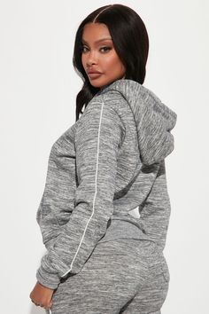 Chill Lounge, Womens Tennis, Fleece Joggers, Grey Fashion, Hoodie Sweatshirt, Front Pocket, Piping, Heathers, Kangaroo