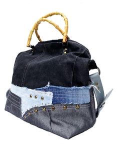 Denim Bagdenim Shoulder Bag Jeans Bag Shoulder Bag Denim | Etsy Dark Wash Recycled Denim Bags For Daily Use, On-the-go Denim Bags With Leather Handles, Denim Blue Bag With Leather Handles, Denim Blue Bags With Leather Handles, Recycled Denim Hobo Bag For Everyday Use, Daily Use Handmade Recycled Denim Shoulder Bag, Black Denim Bags For Everyday Use, Everyday Black Denim Bag, Handmade Recycled Denim Shoulder Bag