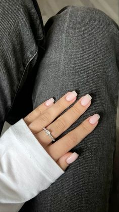 Basic Nail Ideas, Clean Girl Nails, Everyday Nails, Basic Nail, Best Nails, Girl Nails, Zircon Ring, Clean Girl, Nails Inspiration