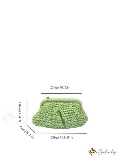 BirdinBag - Chic Hollow Straw Bag, Ideal for Summer Beach Travel Paper Sizes Chart, Green Details, Beach Travel, Style Minimalist, Bag Bag, Beach Trip, Paper Size, Summer Beach, Straw Bag