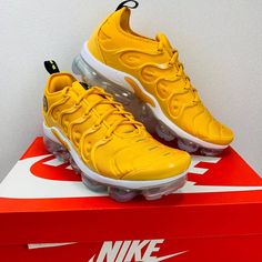 ** Thank You For Considering Our Store! We Appreciate Your Business And Support ! 100% Authentic Nike Air Vapormax Plus Do5874-700 Go The Extra Smile Sneaker * Brand New With Original Box. * The Order Will Be Shipped Within One Business Day Of Payment Besides Sunday And Holidays. Yellow Custom Sneakers With Air Max Cushioning For Streetwear, Yellow Basketball Shoes With Air Max Cushioning For Streetwear, Yellow Low-top Basketball Shoes With Air Max Cushioning, Yellow Fade-resistant Sneakers For Sports, Yellow Fade-resistant Sneakers For Streetwear, Air Vapormax Plus, Nike Air Vapormax Plus, Air Vapormax, Tenis Nike