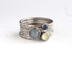 Moonstone Birthstone Stackable Rings, Adjustable Stackable Moonstone Ring With Round Stone, Adjustable Stackable Moonstone Ring, Stackable Birthstone Rings With Moonstone, Silver Moonstone Stackable Rings, Unique Stackable Moonstone Rings, Everyday Stackable Moonstone Ring, Stackable Moonstone Ring, Moonstone Rings