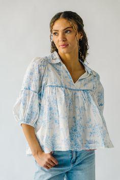 Flaunt your effortless style with the Tamlin Floral Tie Detail Blouse! This charming blouse features a delicate floral print and playful tie details, adding a touch of whimsy to any outfit. Perfect for any occasion, you'll love the versatility and charm of this must-have blouse. Details self/lining: 100% cotton Fabric Care Guide Here Sizing & Fit Measurements are approximate and taken while laying flat across the front. Not doubled. small: bust = 19"; length = 21" medium: bust = 20"; length = 21 Piper And Scoot, Blouse Details, Drop Shoulder Cardigan, Cardigan Jacket, Small Bust, Christmas List, Dress Details, Floral Tie, Effortless Style