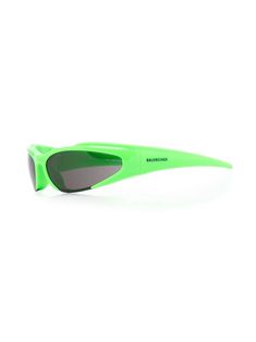 Green Balenciaga, Balenciaga Sunglasses Women, Balenciaga Bb Sunglasses, Balenciaga Oval Sunglasses, Balenciaga Silver Sunglasses, Cristóbal Balenciaga, Green Logo, Oval Frame, Sunglass Frames