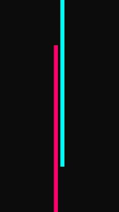 a black background with pink and blue lines on the left side, and a green line on the right side