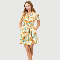 Measurements: X-Small: Bust Is 31 Inches And Waist Is 25 Inches Small: Bust Is 33 Inches And Waist Is 26 Inches Medium: Bust Is 35 Inches And Waist Is 27 Inches Large: Bust Is 37 Inches And Waist Is 28 Inches Xl: Bust Is 39 Inches And Waist Is 29 Inches Apricot Short Sleeve Dress For Spring, Summer Apricot Mini Dress With Short Sleeves, Fitted Apricot Mini Dress With Short Sleeves, Apricot Fitted Mini Dress With Short Sleeves, Orange Short Sleeve Dress With Pockets, Casual Collared Orange Dress, Casual Orange Collared Dress, Beautiful Midi Dresses, Rose Clothing