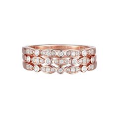 Eye-catching and stylish, this 14k rose gold over silver diamond stack ring set completes any outfit. Click on this JEWELRY & WATCHES GUIDE to learn about fit, styles, materials and more! Eye-catching and stylish, this 14k rose gold over silver diamond stack ring set completes any outfit. Click on this JEWELRY & WATCHES GUIDE to learn about fit, styles, materials and more! FEATURES Width: 18 mm Size: 7 Band fit: comfort fit Nickel free Metal: sterling silver Plating: 14k rose gold flash plated F Diamond Stacks, Stacking Ring Set, Stack Ring, Pink Tone, Silver Diamonds, Stacking Rings, Ring Set, Ring Sets, Jewelry Watches