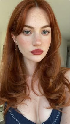 Red hair, ginger hair, 2022 hairstyles, ginger hair inspo, 90’s blowout Red Hair Pale Skin, Pale Skin Hair Color, Hair Pale Skin, Red Haired Beauty, Hair Color Auburn, Long Red Hair, Auburn Hair