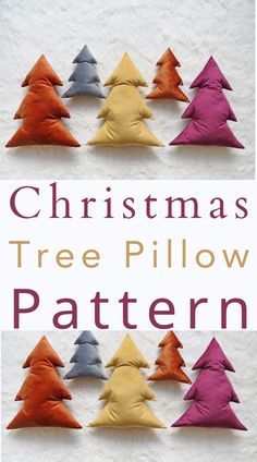 Christmas Tree Pillow Sewing Pillow Sewing Patterns, Christmas Pillows Diy, Pillow Sewing, Xmas Pillows, Christmas Tree Quilt, Fabric Tree, Fabric Christmas Trees, Rag Doll Pattern