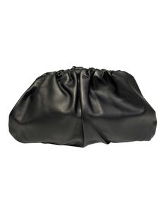 Steven Dann Large Leather Pouch Clutch in black. Leather clutch. Single compartment. Magnetic frame closure. Leather strap included inside. 100% leather. Imported. Black Rectangular Office Pouch, Rectangular Black Office Pouch, Black Leather Rectangular Pouch, Black Leather-lined Pouch Clutch, Black Leather Pouch Clutch, Modern Clutch Wallet With Dust Bag Included, Modern Clutch Wallets With Dust Bag Included, Black Clutch With Leather Lining For Formal Occasions, Formal Black Clutch With Leather Lining