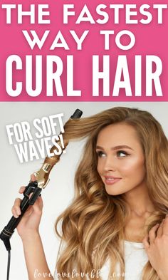 Learn How To Curl Your Hair, How To Use A Curling Wand Long Hair, Curl Hair For Beginners, Casual Curls For Long Hair, Tips For Curling Long Thick Hair, Simple Hair Curling Tricks, How To Curl Your Own Hair With A Curling Iron