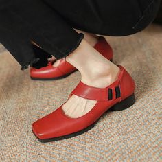 CHIKO Shanice Square Toe Block Heels Mary Jane Shoes Mary Jane Shoes Heels, Mary Jane Heels, Jane Shoes, Mary Jane Shoes, Leather Items, Pump Shoes, Mary Janes, Block Heels, Rubber Sole