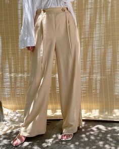 High Waist Linen Pants | Etsy Mean Blvd, White Linen Pants, Brown Long Sleeve, Womens Pants, Wide Legs, Notched Collar, Linen Shorts, Linen Pants, Summer Wardrobe