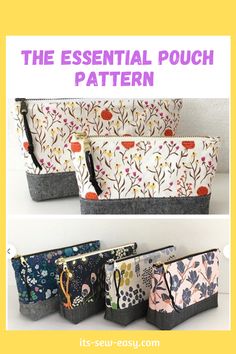 the essential pouch pattern for small purses