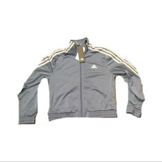 Brand New With Tags Adidas Women’s Weds Track Jacket. 100% Polyester Fire Shoes, Grey Jacket Women, Adidas Original, Activewear Fashion, Blue Adidas, Zip Up Jacket, Track Jacket, Track Jackets, Gray Jacket