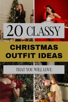 20 classy Christmas outfit ideas that you will love – Get inspiration with these beautiful Christmas outfit. Discover 18 refined Christmas eve outfits to help you create your dream winter wardrobe. Let’s transform your wardrobe with these classy Christmas outfit ideas for women. Feel more confident in yourself with these Christmas party outfits, Xmas outfits women, classy Christmas outfit aesthetic, classy Christmas outfit dinner, classy Christmas outfit party. Christmas Outfit Aesthetic