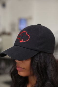 With unique designs you won't find anywhere else, our caps are the quality type that are designed with a thicker woven fabric. Not those flimsy weak ones that lose shape. 100% stitched embroidered design. Sport cap. Curved brim. Dry Clean Only. Comes in: adjust back. Perfect for those Devastating Divas who needs head/face protection from the sun, sweat and elements while out doing fitness, events or anything fun. Trendy Black Dad Hat With Curved Bill, Trendy Black Dad Hat With Embroidered Logo, Trendy Flat Bill Dad Hat With Embroidered Logo, Black Cotton Dad Hat With Curved Visor, Trendy 5-panel Dad Hat For Streetwear, Casual Black 5-panel Dad Hat, Black Dad Hat With Embroidered Logo And Curved Brim, Casual Black Dad Hat With Embroidered Logo, Black Dad Hat With Curved Bill