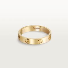 CRB4085000 - LOVE wedding band - Yellow gold Cartier Wedding Bands, Cartier Love Wedding Band, Cartier Gold, Cartier Love Ring, Bracelet Love, Ringe Gold, White Gold Wedding Bands, Gold Band Ring, Cartier Love