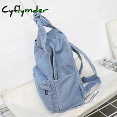 BACK TO SCHOOL Denim School Backpack For Women Travel Bag Preppy Style Backpacks for Teenage Girls Laptop Bag Daypack Blue Bolsas Mochila Blue Main Material: DenimTechnics: EmbossingBackpacks Type: SoftbackCapacity: 20-35 LitreInterior: Interior Zipper PocketInterior: Cell Phone PocketHandle/Strap Type: Soft HandleItem Type: BackpacksClosure Type: zipperRain Cover: NoExterior: Silt PocketCarrying System: Arcuate Shoulder StrapLining Material: PolyesterSize: 35X27X13cm (Length x Height x Width) S Ipad Laptop, Travel Backpacks, Girl Backpacks School, Backpack For Women, College Backpack, Backpack School, Blue Back, Women Travel, School Backpack