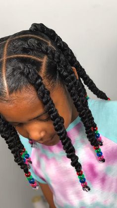 Rubber Band Hairstyles Ponytail, Easy Rubber Band Hairstyles, Black Kids Hair, Kids Hair Styles, Band Hairstyles, Baby Girl Hairstyles Curly, Daughter Hairstyles, Rubber Band Hairstyles