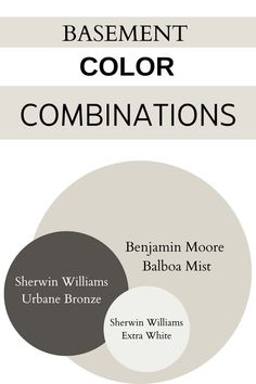 the cover for basement color combinations by sheryln williams and barbara brizz