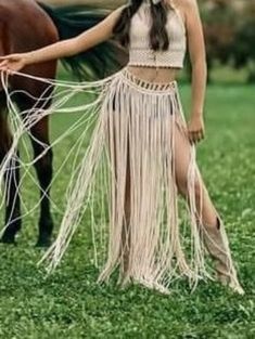 This milky white macrame skirt will be the best choice for your boho style image. White long boho skirt is suitable for your  wild style photoshoot wear.  This macrame skirt also is perfect choice for vacation outfit or festival outfit. Be wild and elegant at the same time! Suitable for XS-S sizes. It is flexible for sizes, because it's tied and belted around the neck and the waist. Length 110 cm (43 inch).  YOU CAN CONTACT ME FOR DIFFERENT COLORS, SIZES AND SPECIAL DESINGS. The item is made of Summer Festival Fringe Skirt, Beige Maxi Skirt For Festival, White Bohemian Maxi Skirt For Festival, Hippie White Skirt For Festivals, White Tassel Skirt For Spring, Spring White Skirt With Tassels, Bohemian White Bottoms With Fringe, White Bohemian Bottoms With Fringe, White Fringe Bottoms For Festival