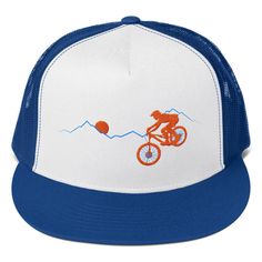 Men Cap, Biker Hat, Trucker Hat 🙌🏼 Receive a 15% OFF Coupon Code to use NOW by visiting this link (copy and paste into your browser): go.snarkyswag.com/discount If you're looking for something cool to cover that nappy mess of hair formed after wearing a helmet all day, you've finally found it in this mountain bike hat! So make all of your riding buds jealous by proudly wearing this boss of a lid. Classic trucker cap style with a cool fabric blend. * 47% cotton/28% nylon/15% polyester * Structu Breathable Trucker Hat For Outdoor Activities, Breathable Flat Bill Trucker Hat For Outdoor Activities, Functional Snapback Trucker Hat For Outdoor Activities, Breathable Adjustable Trucker Hat For Outdoor Activities, Breathable Adjustable Trucker Hat For Outdoor, Functional Trucker Hat With Visor For Outdoor Activities, Breathable Snapback Hat For Outdoor Activities, Blue Breathable Hats For Outdoor Activities, Breathable Blue Trucker Hat For Outdoor Activities