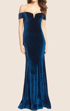 MACloth Off the Shoulder Sheath Velvet Long Prom Dress Formal Gown Nordstrom Prom Dresses, Womens Velvet Dresses, Black Evening Gown, Off Shoulder Gown, Formal Gown, Formal Dresses For Women, Colored Wedding Dresses, Dress Formal, Long Prom Dress