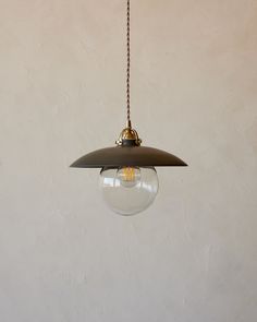 a light that is hanging from a chain