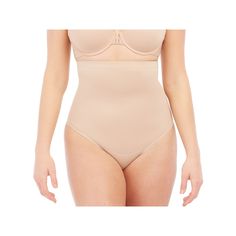 Get a smooth silhouette, instantly! This high-waist thong uses breathable, comfortable compression to tone the tummy and is the perfect solution under short hemlines. Get a smooth silhouette, instantly! This high-waist thong uses breathable, comfortable compression to tone the tummy and is the perfect solution under short hemlines.Click on this INTIMATES & SLEEPWEAR Guide to find the perfect fit and more! Single-layer, lightweight premium shaping fabric Thong design for no visible panty lines Co High Stretch Shapewear With Contoured Waistband, High Stretch No-show Shapewear, Solid Full Coverage Shapewear, Solid Shapewear With Medium Bust Support And Micro-elastic Fit, Shaping High-cut Shapewear, Supportive High Waist Shapewear With Soft Touch, Supportive Micro-elastic Shapewear, Supportive Micro-elastic Solid Shapewear, Supportive High-waist Shapewear With Soft Touch