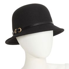 Base Material: 100% PolyesterCare: Spot CleanBrim Width: 2 1/2 InchCountry of Origin: Imported Chic Adjustable Brimmed Top Hat, Elegant Black Bucket Hat, Adjustable Fall Bucket Hat, Chic Adjustable Felt Hat With Short Brim, Chic Adjustable Bucket Hat For Winter, Elegant Adjustable Black Bucket Hat, Elegant Black Adjustable Bucket Hat, Adjustable Classic Cloche Hat, Classic Adjustable Cloche Hat