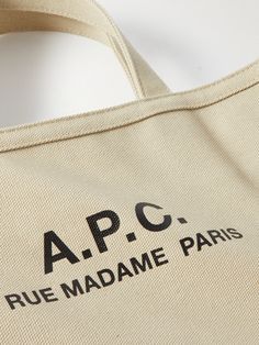 Made from stonewashed cotton-canvas, A.P.C.'s 'Recuperation' tote bag is printed with the logo and has plenty of space inside for your day-to-day essentials or groceries. Carry it by the top handles or shoulder strap. Tom Ford Bag, Latest Bags, Denim Tote Bags, Denim Tote, Printed Denim, Shopper Tote, Slides Shoes, Derby Shoes, Suede Jacket