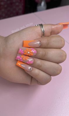 Spring Long Nail Designs, Acrylic Nails Spring 2024, Spring Tapered Square Nails, Trendy Summer Nails 2024 Square, Spring Nails 2024 Trends Long, Long Square Summer Nails, Summer Nails 2024 Square, Mail Inspo 2024 Spring, Baddie Spring Nails