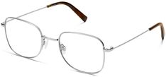 Gifford Eyeglasses in Polished Silver | Warby Parker Lens Guide, Silver Eye, Warby Parker, Polish Silver, Classic Blue, Prescription Lenses, Lenses, Take That, Stainless Steel