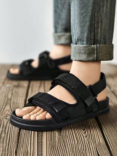 Stylish Beige Beach Flat Sandals For Men And Women Black         Men Shoes, size features are:Bust: ,Length: ,Sleeve Length: Beige Beach, Boys Denim Shorts, Sport Slippers, Tropical Print Shirt, Mens Slide Sandals, Sandals For Men, Comfortable Slippers, Tapered Leg Jeans, Boys Denim