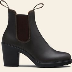 Blundstone Heeled Boot, Chelsea Boots Leather, Blundstone Boots, Leather High Heel Boots, Heeled Chelsea Boots, High Heeled Boots, Chelsea Boots Women, Suede Leather Boots, Black Heel Boots