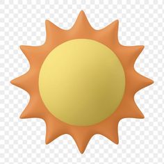 an orange and yellow sun on a white background png - sun icon png