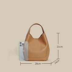 MATERIAL - Made of 100% high quality genuine leather, solid color,feels cosy to touch,delicate, durable. The hardware parts are made of cast molding thick hardware, top metal hardware. The stitching is well-made, firm and smooth.DIMENSIONS - 11L*5.5W*8.3H(inch) / 28L*14W*21H(cm).STRUCTURE - This handbag contains 1 main compartment, 1 small cloth bag. Comfortably holds wallet, mobile phone, cosmetics, keys, charge, essentials and so on.FUNCTIONAL - Come with an adjustable long strap, can be handb Chic Crossbody Bag, Mineral Spirits, Cloth Bag, Genuine Leather Handbag, How To Make Handbags, Bag For Women, Leather Handbag, Cloth Bags, You Bag