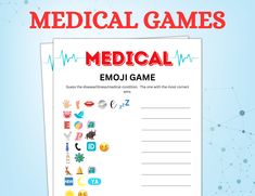 medical games with emoj game for kids and adults to play on the phone or tablet