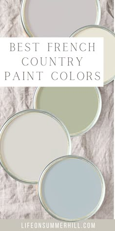 the best french country paint colors