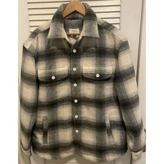 Length 30” Sleeve 24 1/2” Armpit To Armpit 23 3/8” American Eagle Jacket, Mens Cardigan, Cardigan Tops, Mens Outfitters, Gray Jacket, American Eagle Outfitters, Shirt Jacket, American Eagle, Mens Jackets