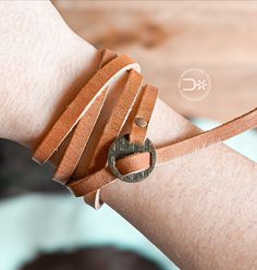 So cute! Handmade Chic Bracelet Jewelry, Chic Adjustable Bracelets, Trendy Brown Leather Bracelet, Adjustable Brown Bracelets As Fashion Accessory, Chic Adjustable Leather Bracelet, Trendy Cuff Bracelet For Friendship, Handmade Trendy Brown Wrap Bracelet, Trendy Handmade Brown Wrap Bracelet, Adjustable Hand Wrapped Bracelets