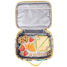 Packed with personality, Wildkin's insulated square lunch box is designed to help you and the environment by offering a fun and reusable option for lunch and snacktime. Apart from the roomy main compartment, this lunch box features a zippered front pocket that is perfect for hiding a surprise treat or securing sweet notes. The lunch box also features an interior mesh pocket for storing napkins, utensils or an ice pack. Sized just right for toddlers, kids and adults, Wildkin's Lunch Box is a grea Playful Rectangular Lunch Bag For Travel, Playful Back To School Lunch Box, Fun Rectangular Lunch Box For Travel, Fun Rectangular Travel Lunch Box, Multicolor Rectangular Lunch Box, Fun Multicolor Lunch Box For Travel, Multicolor Fun Lunch Box For Travel, Fun Lunch Box For Back To School Travel, Multicolor Lunch Box For Back To School