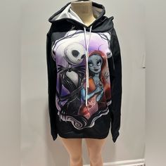 The Nightmare Before Christmas Hoodie Size Xl Women New Jack And Sally New In Package Other Sizes Available Sally Skellington Shirt, Nightmare Before Christmas Sweater, Jack Skellington Shirts Women, Nightmare Before Christmas Clothing, Nightmare Before Christmas Hoodie, New Jack, Jack And Sally, Nightmare Before Christmas, Sweatshirts Hoodie