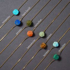 "We use natural, unpolished gemstones that we carefully select for our pieces. Each gemstone is unique, with its own distinct shape and coloration, making every necklace truly one-of-a-kind.  BUY WITH CONFIDENCE: All orders come with 100% SATISFACTION GUARANTEE!! We offer free exchange and return if for any reason you are not satisfied with your purchase. We want you to have a great shopping experience, please let us know if you have any comments or suggestions on how we can improve. We offer three necklace options to choose from: * STERLING SILVER: If you're looking for a classic and timeless look, the  sterling silver necklace is a great choice. Made from high-quality 925 sterling silver, this necklace has a bright and shiny finish that complements any outfit. * 18K GOLD VERMEIL: With a Modern Necklaces With Natural Stones, Modern Necklaces With Natural Stones For Gifts, Modern Natural Stone Necklaces For Gifts, Minimalist May Birthstone Crystal Necklace, Minimalist Birthstone Crystal Necklaces For Jewelry Making, Minimalist Gemstone Beads Necklace As Gift, Modern Gold Gemstones For Gifts, Modern Gemstone Beads Jewelry As Gift, Minimalist May Birthstone Necklace With Natural Stones