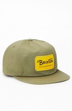 The Brixton Grade Snapback Hat offers a sleek, urban look with its flat bill and adjustable snapback closure for a customized fit. Featuring a standout patch detail on the front, this hat combines style and functionality effortlessly.Flat billAdjustable snapback closurePatch detail on the front Brixton Mens Grade Snapback Hat - Green Classic Snapback Hat With Logo Patch, Urban Style Green Hat With Flat Bill, Retro Cotton Snapback Hat With Logo Patch, Flat Brim Hats With Logo Patch For Spring, Green Urban Snapback Hat With Flat Bill, Retro Snapback Hat With Logo Patch And Curved Brim, Urban Snapback Hat For Spring, Retro Flat Brim Hat With Logo Patch, Urban Snapback Hat With Logo Patch And Flat Bill