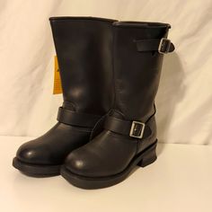 Excellent Condition - Nwt, No Box Minor Imperfections (See Pics) Slight Marks From Storage Slight Crinkle In Leather Due To Storage Genuine Leather Water Repellent Oil Tanned Leather Neoprene Oil Resistant Soles Work-Boot, Not Steel Toe Women's Size 8 See Pics For Details And Condition Classic Medium Width Moto Boots, Shoes Ads, Tanning Oil, Work Boot, Buckle Boots, Moto Boots, Work Boots, Tan Leather, Repellent