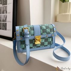 Bird in Bag - Popular bags female new fashion casual lattice crossbody bag small square bag Plaid Square Shoulder Bag For Travel, Plaid Rectangular Shoulder Bag With Adjustable Strap, Trendy Plaid Shoulder Bag For Travel, Trendy Plaid Shoulder Bag, Trendy Plaid Square Shoulder Bag, Popular Bags, Street Trends, Sewing Thread, Bird In Bag