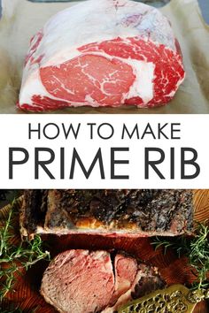 how to make prime rib steak in the slow cooker, with text overlay