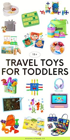 travel toys for toddlers with the title overlay